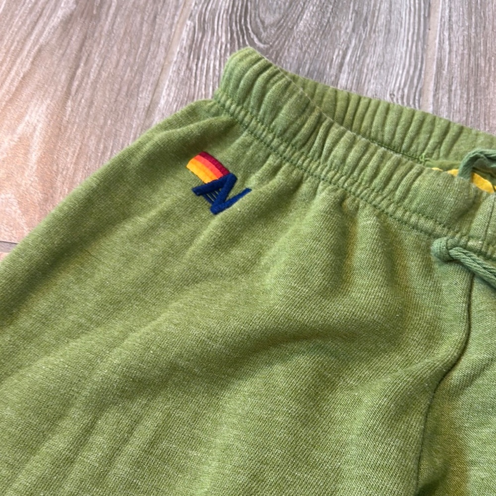 Aviator Nation Olive 6 stripe womens sweatpants Joggers size small - Picture 3 of 7